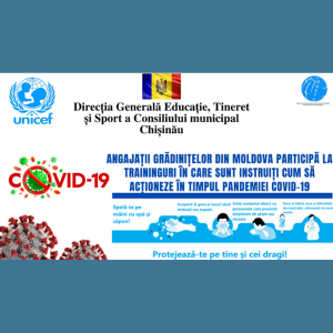Angajații grădinițelor din Moldova participă la traininguri în care sunt instruiți cum să acționeze în timpul pandemiei COVID-19 | DGETS