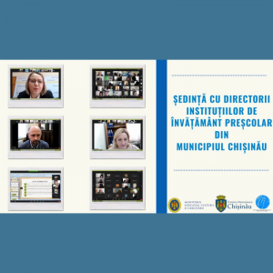 Ședință cu directorii instituțiilor de învățământ preșcolar din municipiul Chișinău